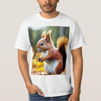 Squirrels at Work: Unique T-Shirt Designs  