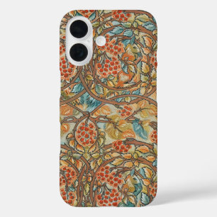 Squirrels & Blackberries,Antique Victorian Design iPhone 16 Case