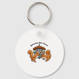 Squirrels Disco Funny Party  Key Ring