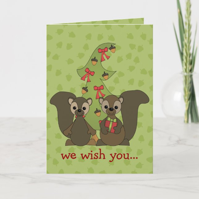 Squirrels for the Holidays Holiday Card (Front)