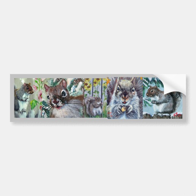 Squirrels Galore Bumper Sticker (Front)