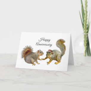 Squirrels Happy Anniversary Card
