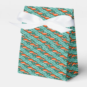Squirrels jumping in the snow on a Christmas tree Favour Box