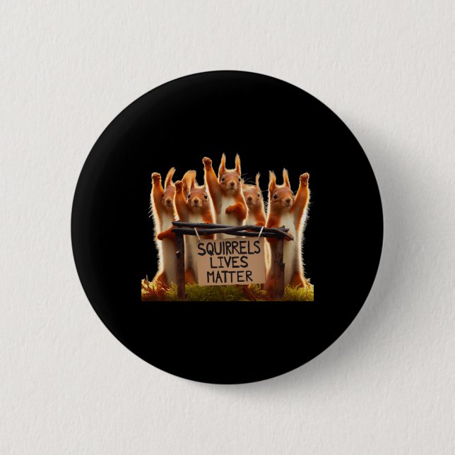 Squirrels' Lives Sticker  6 Cm Round Badge (Front)