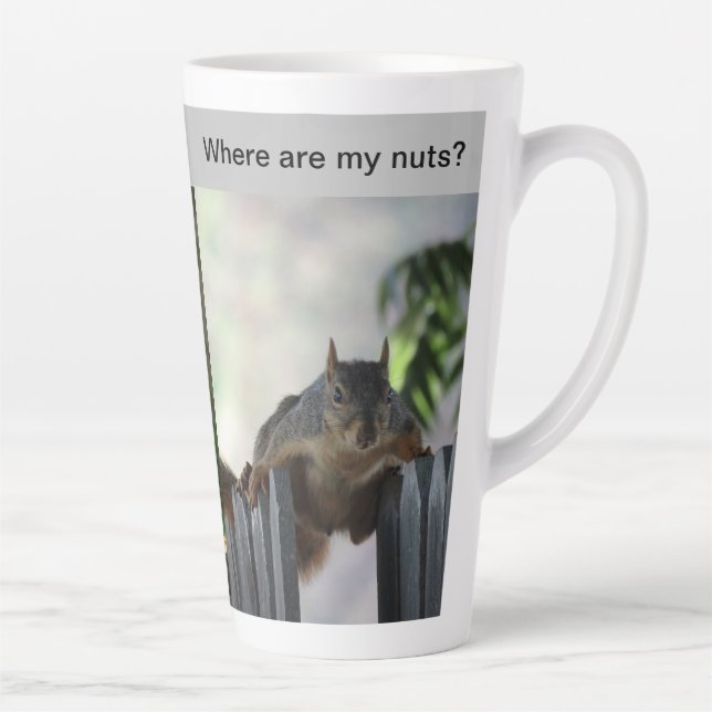 Squirrels Rule Latte Mug (Right)