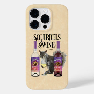 Squirrels & Wine - Funny Squirrel Lover and Wine D Case-Mate iPhone 14 Pro Case