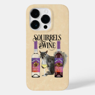 Squirrels & Wine - Funny Squirrel Lover and Wine D Case-Mate iPhone 14 Pro Case