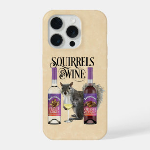 Squirrels & Wine - Funny Squirrel Lover and Wine D iPhone 15 Pro Case