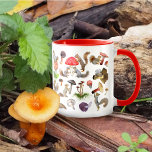 Squirrels with Mushrooms Mug<br><div class="desc">A group of squirrels collect mushrooms from the forest on this colourful fungi mug.</div>