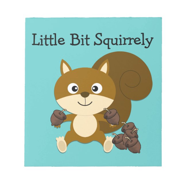Squirrely Notepad (Front)
