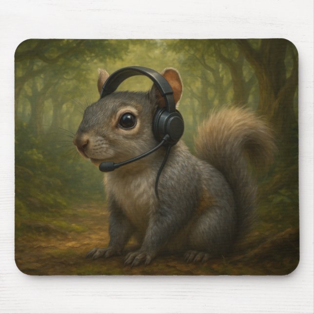 Squirrely’s Forest Ops Mouse Pad – Spy Gear (Front)