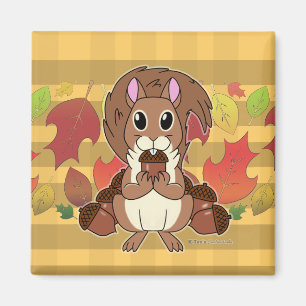 Squirrely Squirrel - Magnet