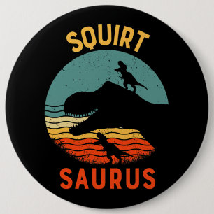 Squirt Dinosaur Squirtsaurus Matching Family 6 Cm Round Badge