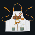 Squirty squid apron<br><div class="desc">Whether he’s performing graceful inky squirts over the audience (from a safe distance!) or orchestrating aquatic illusions, Squirty brings refreshing fun to the ring. Playful, energetic, and a little cheeky, he’s the circus’s splash-happy entertainer. Squirty squid's finale involves jumping through a flaming hoop! You can find lots of other Dingaling...</div>