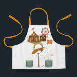 Squirty squid apron<br><div class="desc">Whether he’s performing graceful inky squirts over the audience (from a safe distance!) or orchestrating aquatic illusions, Squirty brings refreshing fun to the ring. Playful, energetic, and a little cheeky, he’s the circus’s splash-happy entertainer. Squirty squid's finale involves jumping through a flaming hoop! You can find lots of other Dingaling...</div>