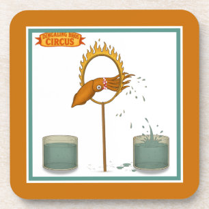 Squirty squid coaster