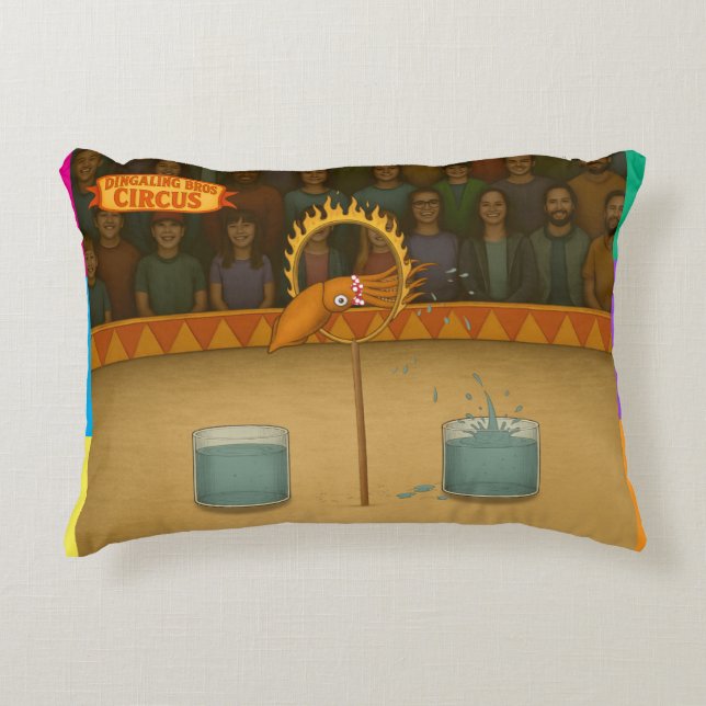 Squirty squid decorative cushion (Front)