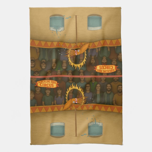 Squirty squid tea towel (Vertical)