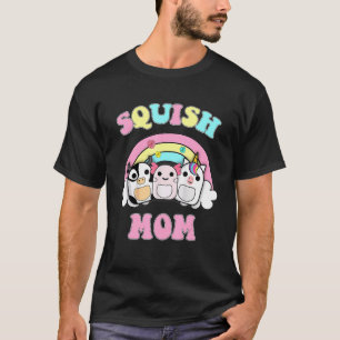 Squish Mom  Rainbow  Axolotl Unicorn Dairy cow T-Shirt