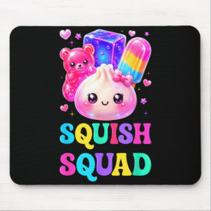 Squish squad cute kawaii dumpling rainbow candy mouse mat