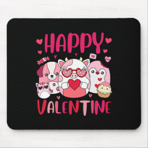 Squish Squad Happy Valentine Gifts Cute For Kids W Mouse Mat