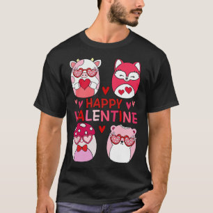 Squish Squad Happy Valentine Gifts For Kids Woman T-Shirt