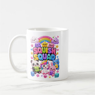 Squish Squad Sparkly Rainbow Panda Unicorn Cute Coffee Mug