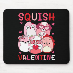 Squish Valentine Squad Gifts For Kids Woman Lovely Mouse Mat