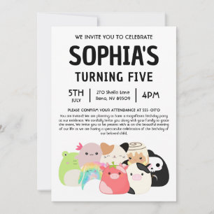 Squishmallow Birthday Party Invitation