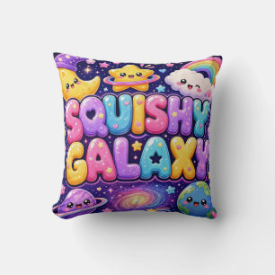 Squishy Galaxy Cute Kawaii Earth Moon Stars Cushion