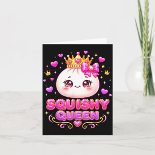 Squishy queen dumpling kawaii pastel anime card
