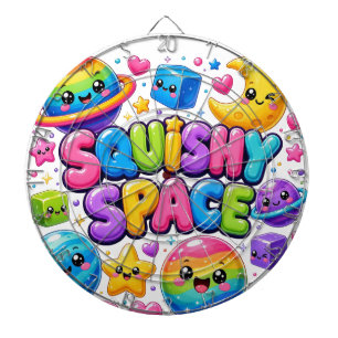 Squishy Space Colourful Kawaii Planets Stars Cosmi Dartboard