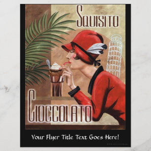 Squisito Cioccolato Italian Chocolate Woman in Red Flyer