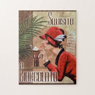 Squisito Cioccolato Italian Woman Vintage Jigsaw Puzzle