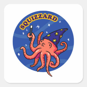 Squizzard Funny Magic Animal Pun Sticker