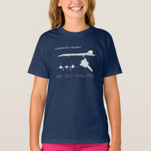 SR-71 Blackbird - Aeroplane Blueprint Plans ABD T-Shirt
