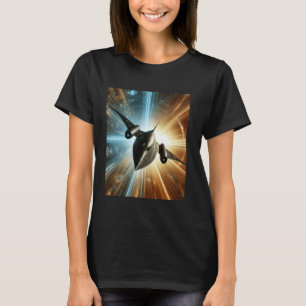 SR-71 Blackbird Blueprint Air Force Military Jet T-Shirt