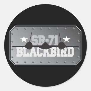 SR-71 Blackbird Classic Round Sticker