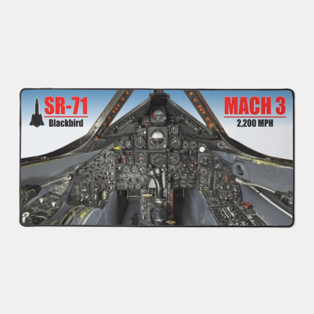 SR-71 BLACKBIRD COCKPIT DESK MAT (Front)