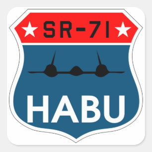SR-71 Blackbird "Habu" Insignia Sticker