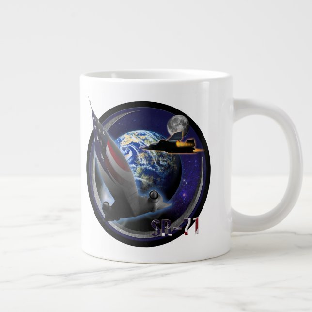 SR-71 Blackbird HIGH RANGERS Large Coffee Mug (Right)