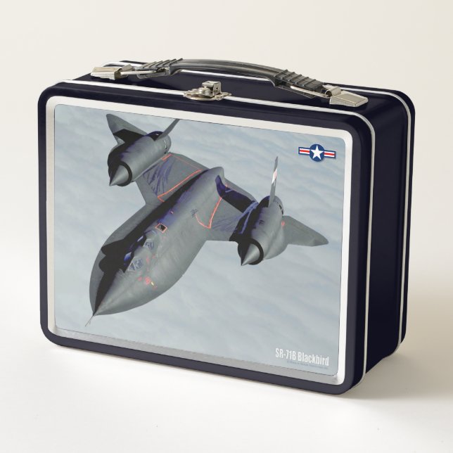 SR-71 BLACKBIRD METAL LUNCH BOX (Front)