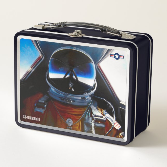 SR-71 BLACKBIRD METAL LUNCH BOX (Front)