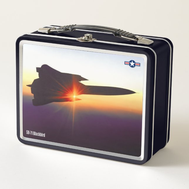 SR-71 BLACKBIRD METAL LUNCH BOX (Front)
