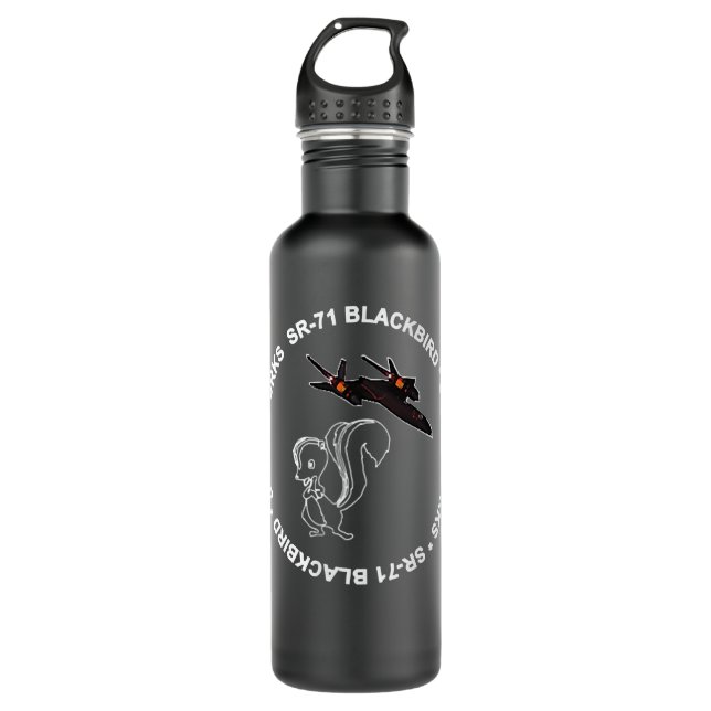 SR-71 Blackbird-Skunk Works    710 Ml Water Bottle (Front)