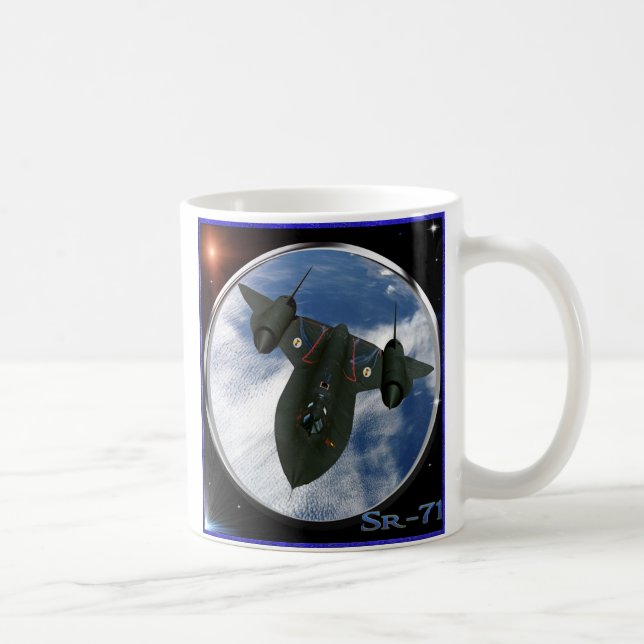 Sr-71 military spy plane coffee mug (Right)