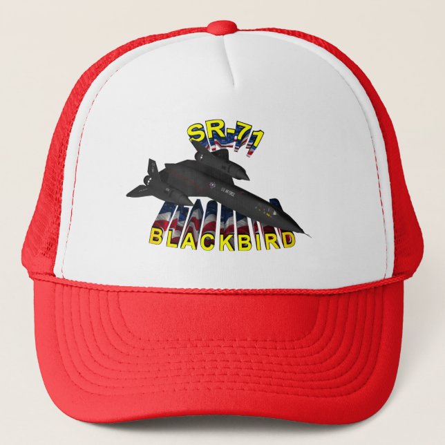 SR-71A Blackbird from the 1st SRS Trucker Hat (Front)