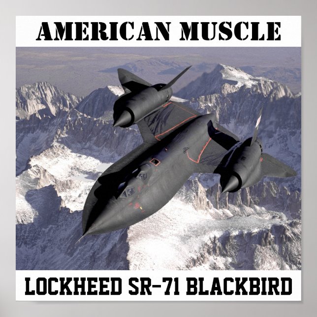 SR-71BlackbirdLockheed: AMERICAN MUSCLE Poster (Front)