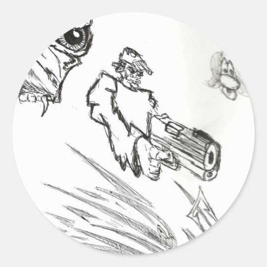 SR Designs artwork Classic Round Sticker