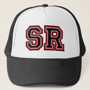 'SR' Monogram Trucker Hat